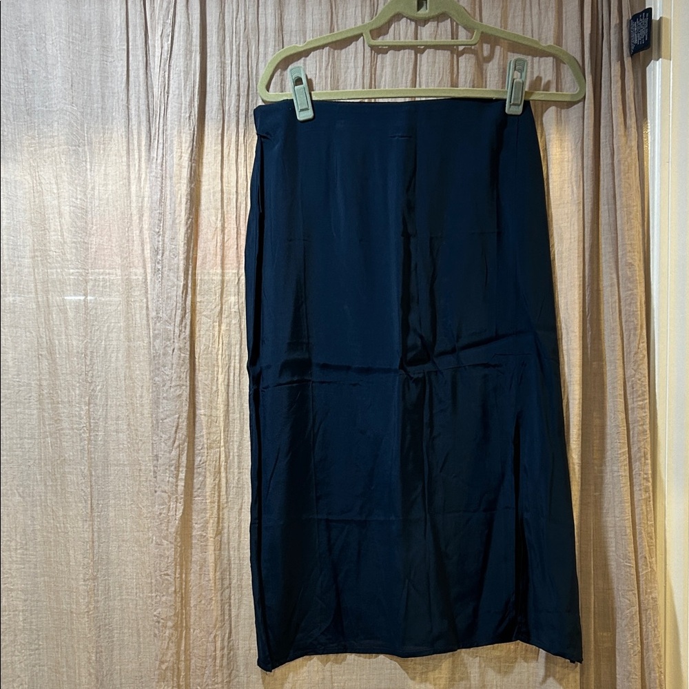 Modcloth Deep Navy Midi Skirt
